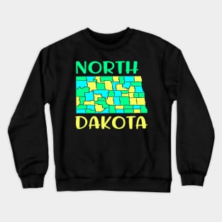 USA state: North Dakota Crewneck Sweatshirt